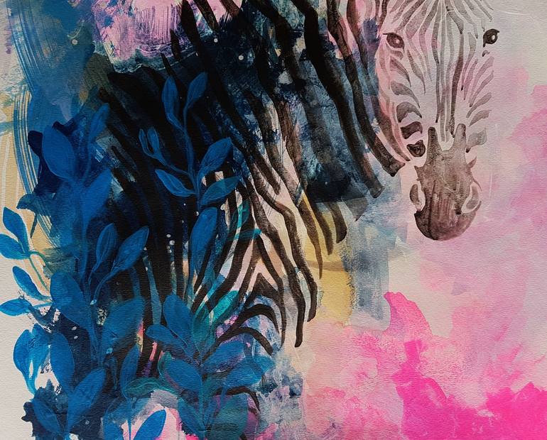 Original Modern Animal Painting by Nadia NL