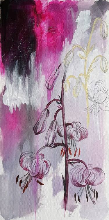 Original Figurative Floral Paintings by Nadia NL