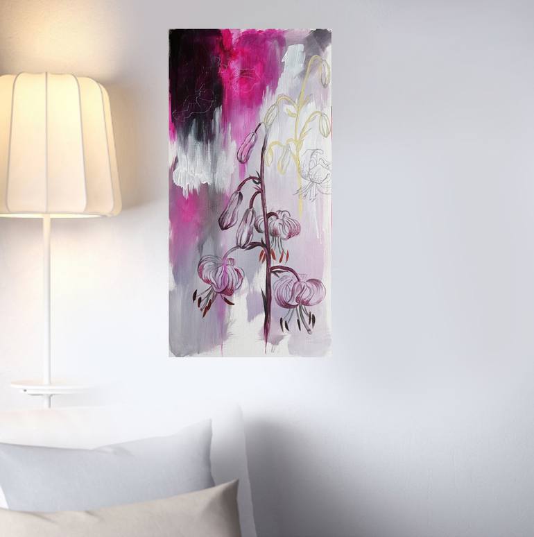 Original Figurative Floral Painting by Nadia NL