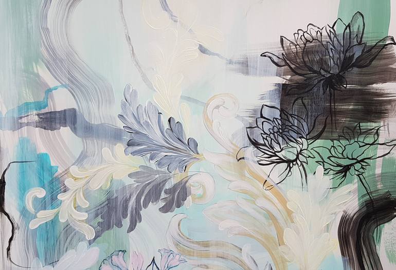 Original Figurative Floral Painting by Nadia Nl