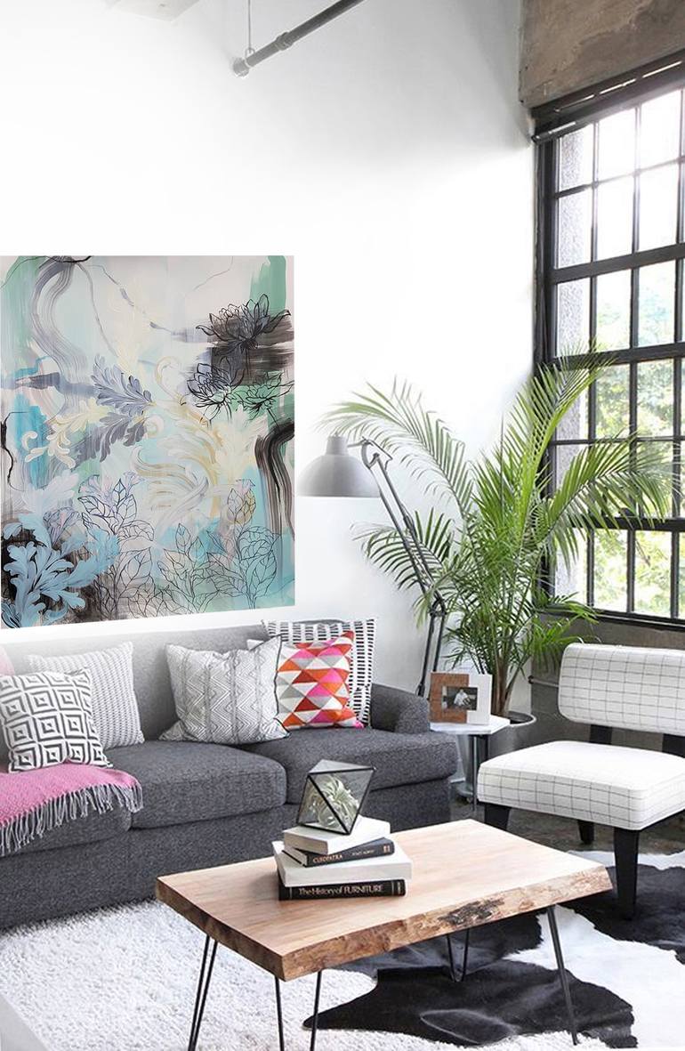 Original Figurative Floral Painting by Nadia Nl