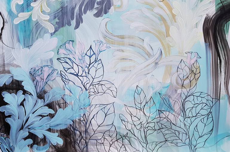 Original Figurative Floral Painting by Nadia Nl