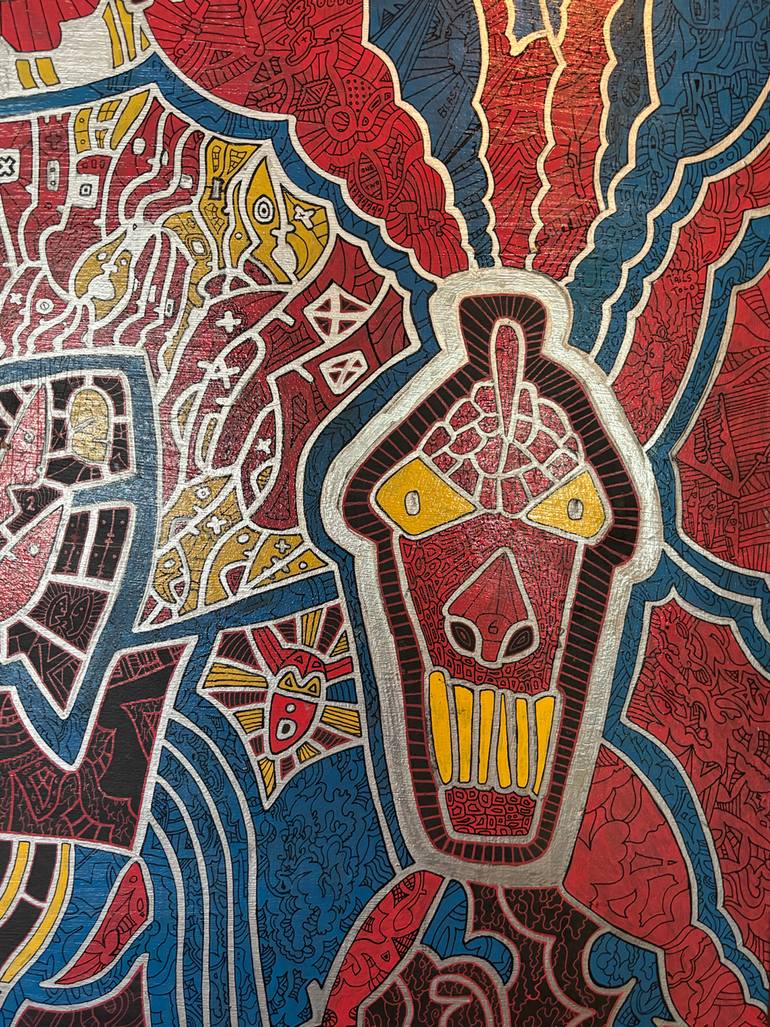 Original Contemporary Cities Mixed Media by Joshua Gabriel