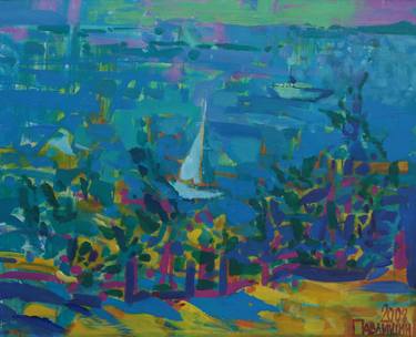 Print of Expressionism Yacht Paintings by Volodymyr Pavlyshyn