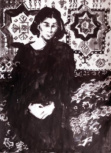 Print of Fine Art Women Drawings by Yaroslav Leonets