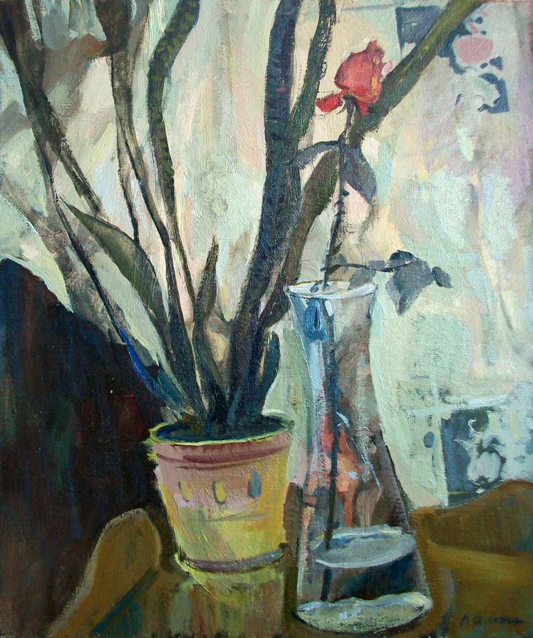 Original Impressionism Still Life Painting by Yaroslav Leonets