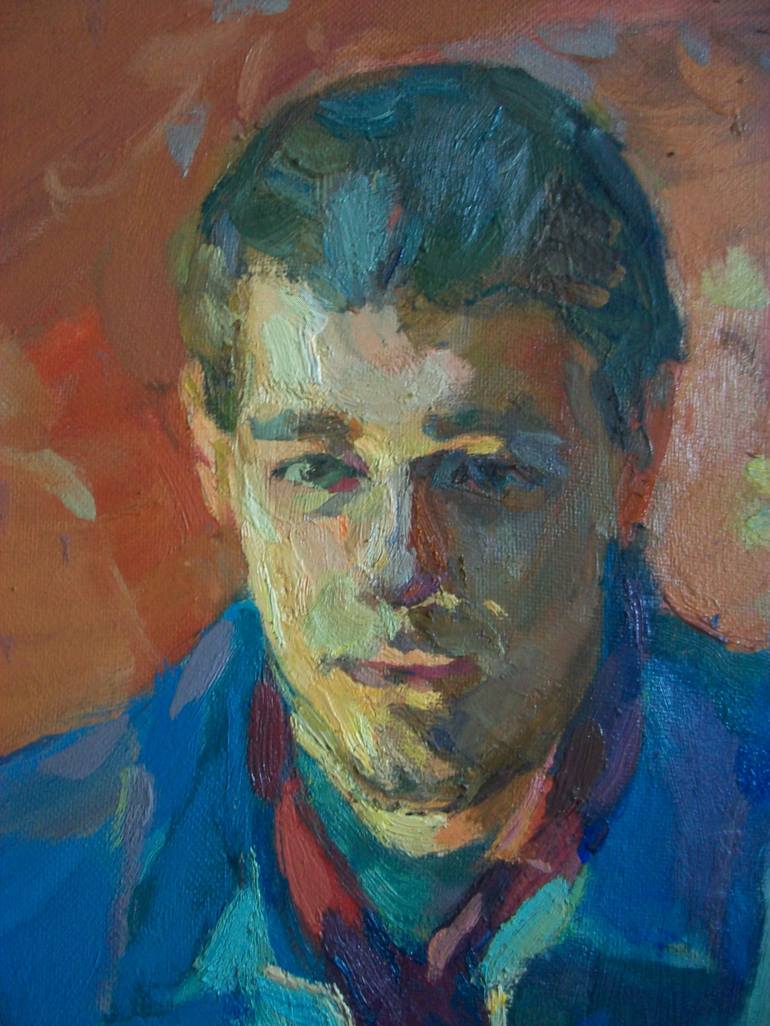Original Documentary Portrait Painting by Yaroslav Leonets