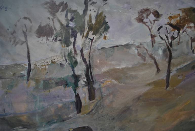 Original Conceptual Landscape Painting by Yaroslav Leonets