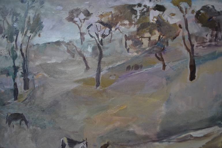 Original Conceptual Landscape Painting by Yaroslav Leonets