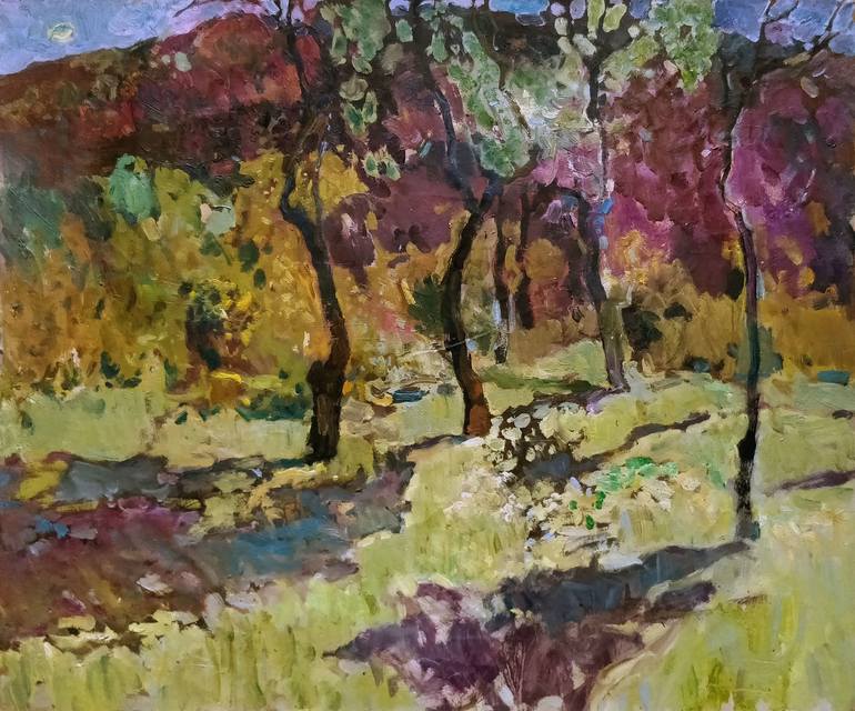Color Landscape Painting By Yaroslav, Oil Color Landscape Paintings