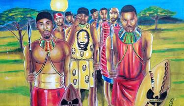 Original Conceptual Culture Paintings by Oliver Martin Okoth