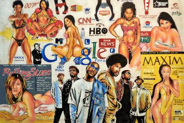 Original Fine Art Pop Culture/Celebrity Paintings by Oliver Martin Okoth