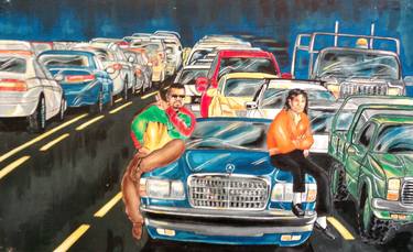 Print of Car Paintings by Oliver Martin Okoth