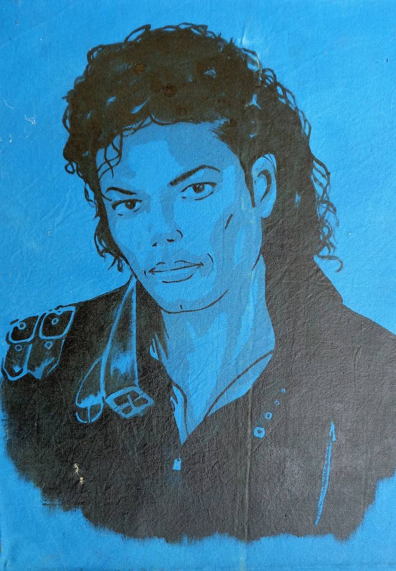 Original Conceptual Celebrity Painting by Oliver Martin Okoth