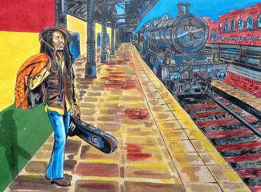 Original Train Paintings by Oliver Martin Okoth