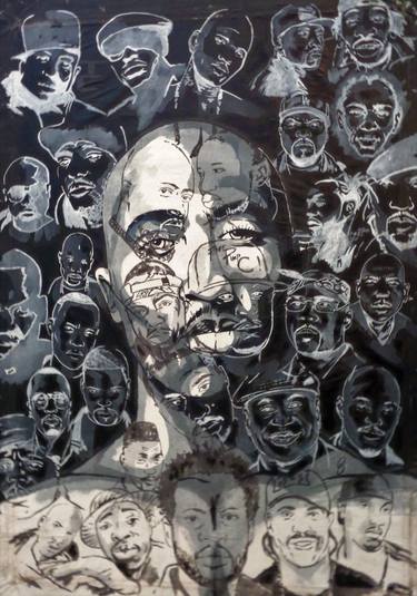 Original Conceptual Men Paintings by Oliver Martin Okoth