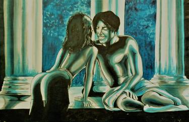 Print of Erotic Paintings by Oliver Martin Okoth