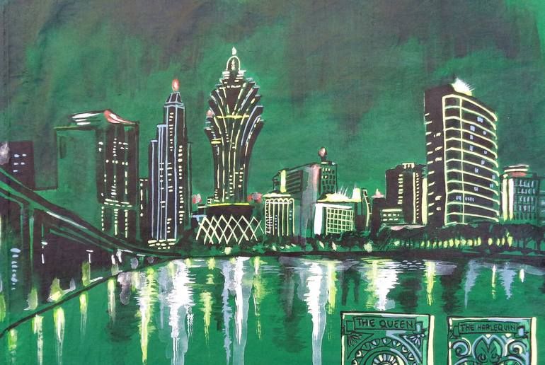 Original Architecture Painting by Oliver Martin Okoth