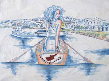 Original Conceptual Boat Paintings by Oliver Martin Okoth