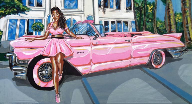 pink cadillac coloring pages