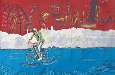 Original Bicycle Paintings by Oliver Martin Okoth