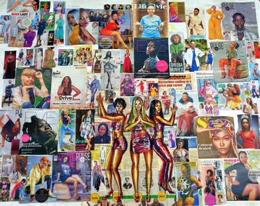 Original Celebrity Collage by Oliver Martin Okoth