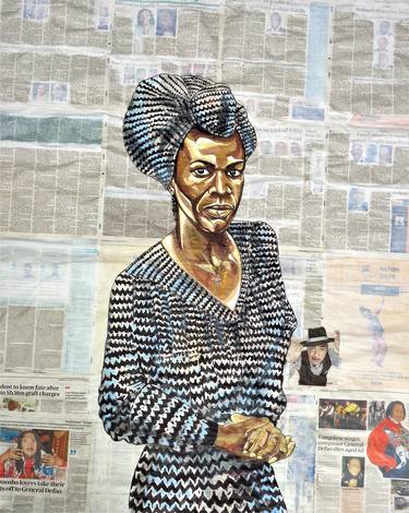 Print of Celebrity Paintings by Oliver Martin Okoth