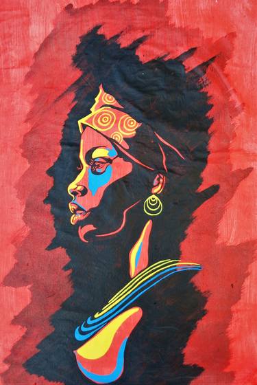 Print of Women Paintings by Oliver Martin Okoth