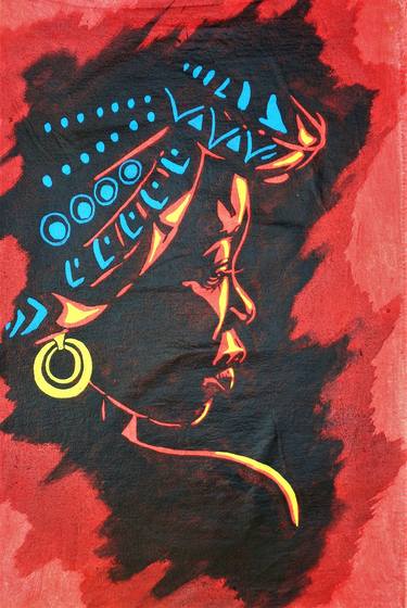 Print of Women Paintings by Oliver Martin Okoth