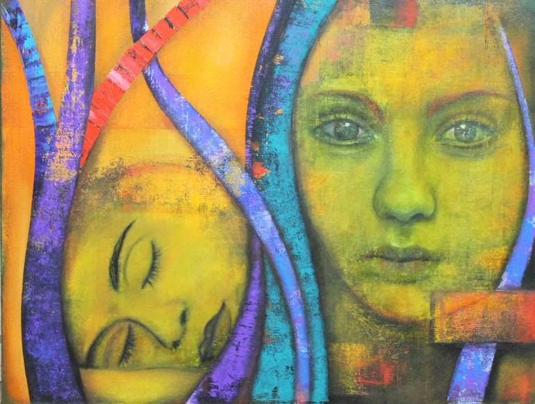 Demeter and her daughter Painting by metin sakalov | Saatchi Art