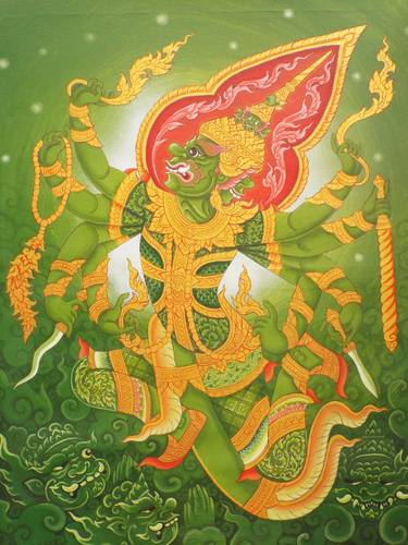 Original Religious Painting by piman wongsangnoi