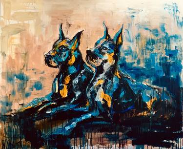 Original Expressionism Animal Paintings by Wüst Natalia