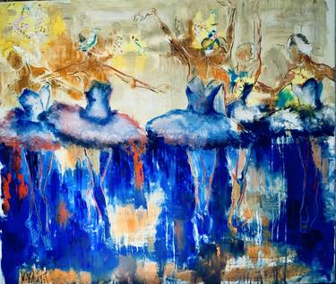 Original Abstract Expressionism Women Paintings by Wüst Natalia