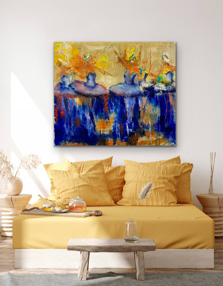 Original Abstract Expressionism Women Painting by Wüst Natalia