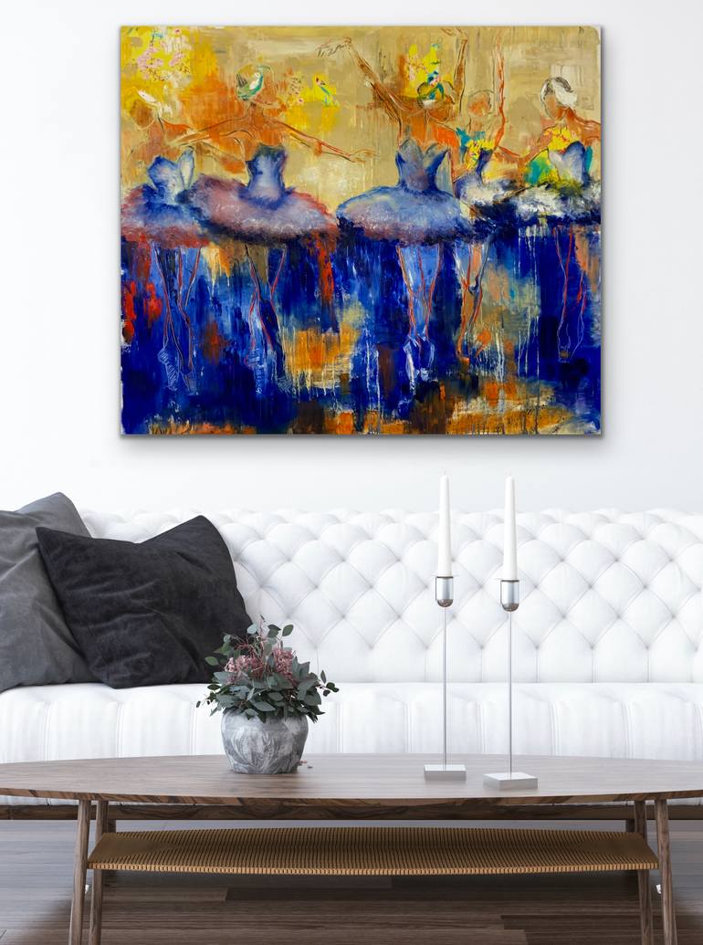 Original Abstract Expressionism Women Painting by Wüst Natalia
