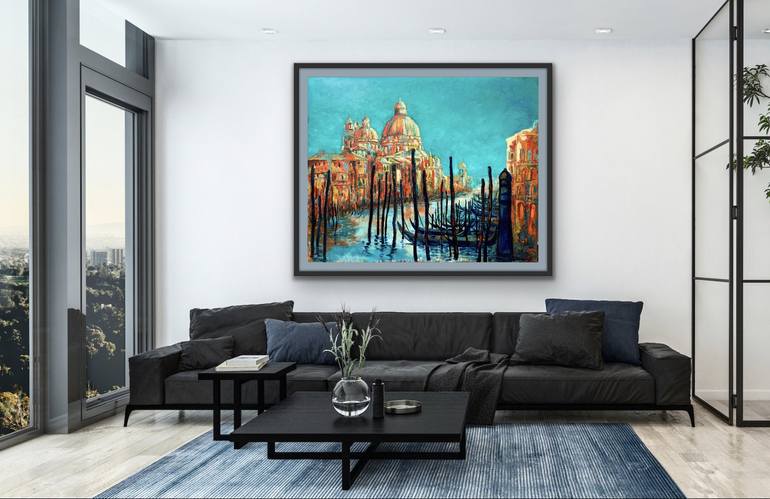 Original Impressionism Cities Painting by Wüst Natalia