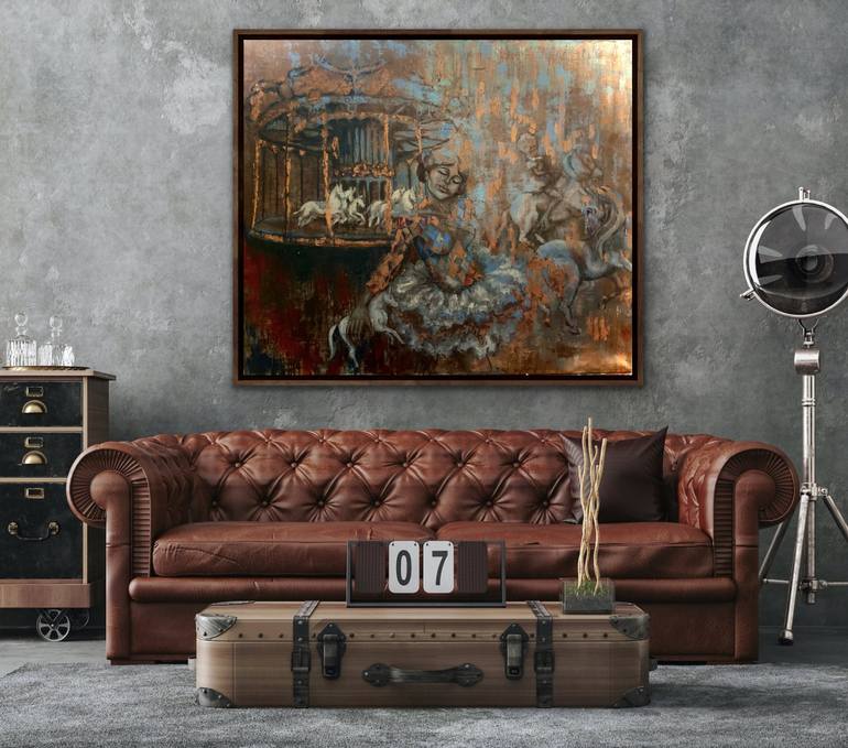 Original Art Deco People Painting by Wüst Natalia