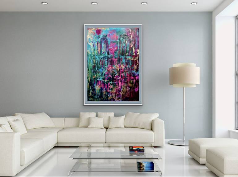 Original Expressionism Cities Painting by Wüst Natalia