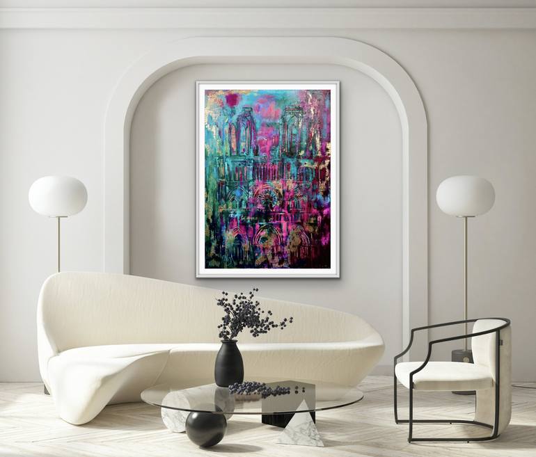 Original Expressionism Cities Painting by Wüst Natalia