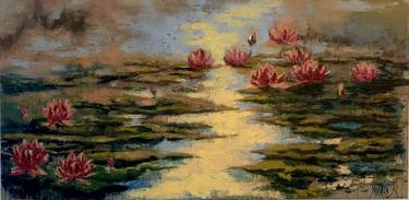 Water lilies in pond thumb