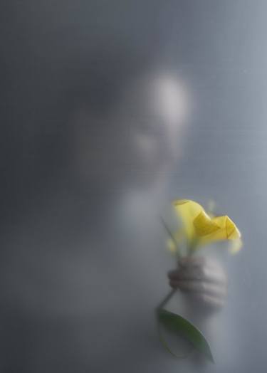 Silhouette with yellow lilium - Limited Edition of 15 thumb