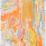 Young adults on a porch (cigarette smoker) by Kevin Stuart
