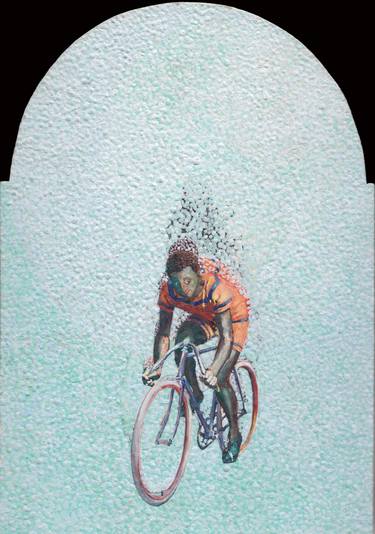 Original Bicycle Painting by Mcdavid Henderson