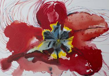 Print of Abstract Floral Paintings by Ewelina Marteniak