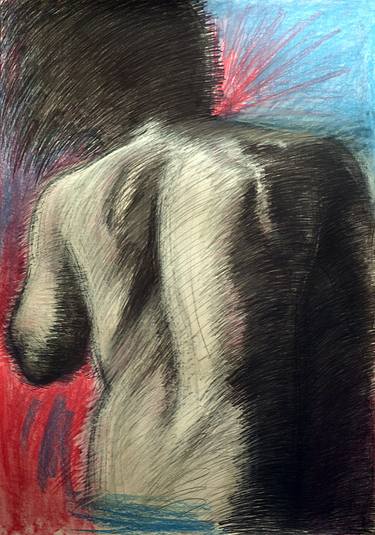 Original Expressionism Nude Drawings by Mina Nasr