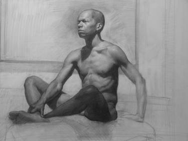 Original Figurative Nude Drawings by Isaac Pelepko