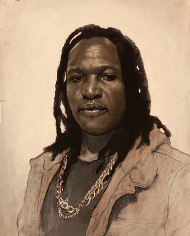 Original Figurative Portrait Painting by Isaac Pelepko
