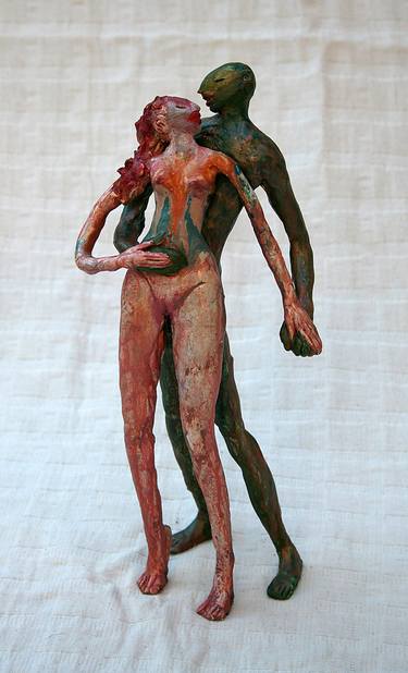 Original Expressionism Erotic Sculpture by Alejandro Alarcó Casañas