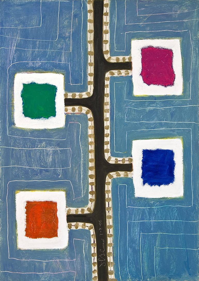 Original Modern Abstract Paintings by Alejandro Alarcó Casañas