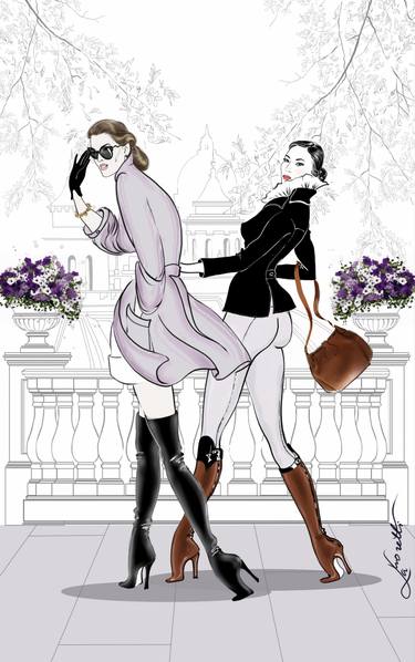 Original Fashion Drawing by Nadia La Moretti